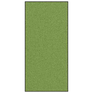 vidaXL Durvju paklājs Cits Zaļ&scaron; un melns 120 x 250 cm Poliamīds un PVC