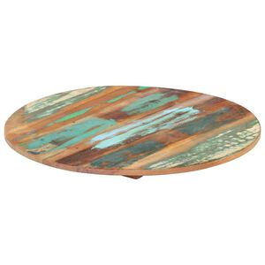 vidaXL apaļa galda virsma, 50 cm, 15-16 mm, pārstrādāts masīvkoks