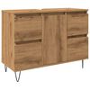 vidaXL vannasistabas skapītis koka krāsa 80x33x60 cm inženierijas koks