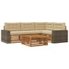 vidaXL Āra dīvānu komplekts 5 pcs Dabisks un bē&scaron;s 79 x 79 x 37 cm