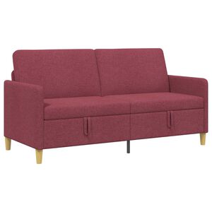 vidaXL Sofas ar uzglabā&scaron;anu Vīna sarkans 172 x 78 x 87 cm Poliesters