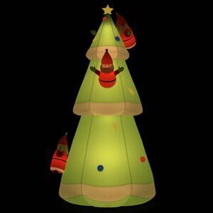 vidaXL piepū&scaron;ama Ziemassvētku egle, LED, 500 cm