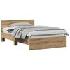 vidaXL Gultas rāmis Artisānā ozols 193 x 125 x 70 cm Inženierijas koks