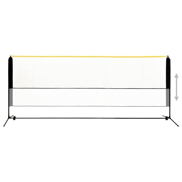 vidaXL regulējams badmintona tīkls, 400x103x94-158 cm, metāls