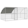 vidaXL Vistu būris ar 2 durvīm 2 gab. Sudraba 400x200x200cm