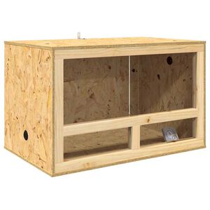 vidaXL Terārijs Brūna 80 x 50 x 50 cm OSB
