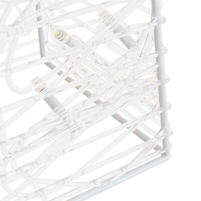vidaXL dekoratīvi LED lampiņu rotājumi, akrils, 30/45/60 cm, balti