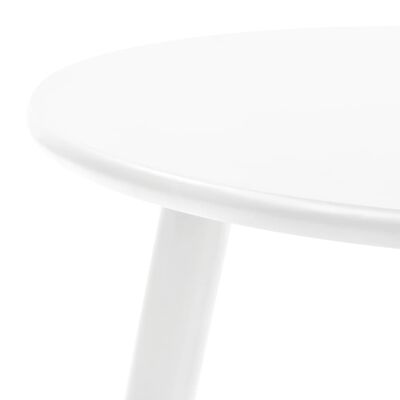 vidaXL galdiņu komplekts, 2 gab., priedes masīvkoks, balti