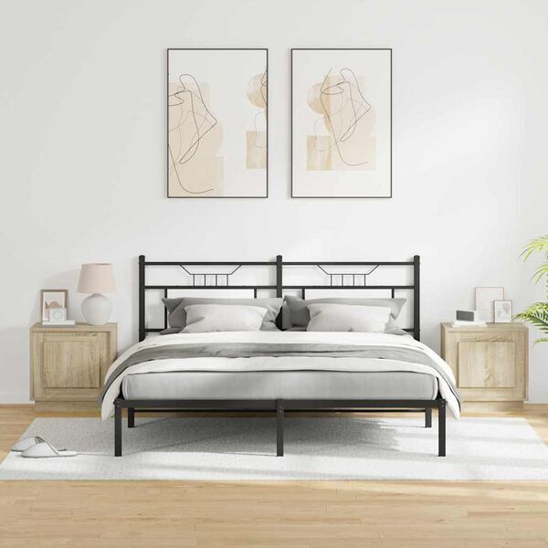 vidaXL Nakts skapītis 2 pcs Sonoma ozols 44 x 34,5 x 45 cm