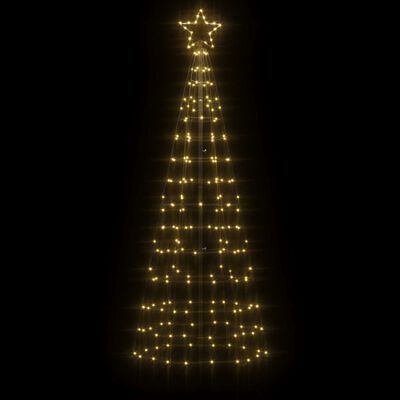 vidaXL Ziemassvētku eglītes dekorācija, 220 LED, silti baltas, 180 cm
