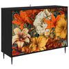 vidaXL Puse GENNEP Melns ozols 102 x 33 x 76 cm Inženierijas koks