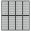 vidaXL aizslietnis, 4 paneļi, salokāms, 160x170cm, japāņu stils, melns