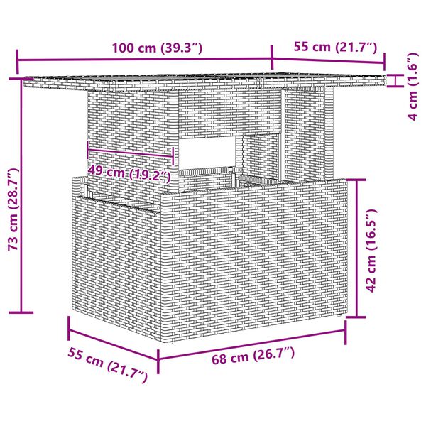 vidaXL Dārza dīvānu komplekts 5 pcs Melna Poliūtu rotangpalma