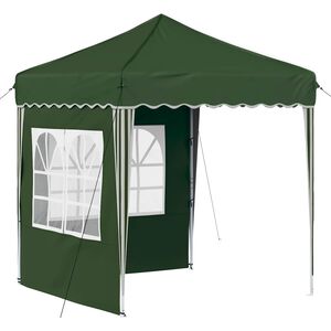 vidaXL Pop-up svinību teltis Zaļa 195 x 195 x 245 cm Oksforda audums
