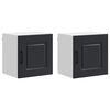 vidaXL Trauku ma&scaron;īnas panelis Kalmar 2 pcs Melna 40 x 31 x 40 cm