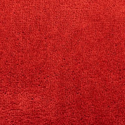 vidaXL paklājs OVIEDO, īsa spalva, sarkans, 240x240 cm