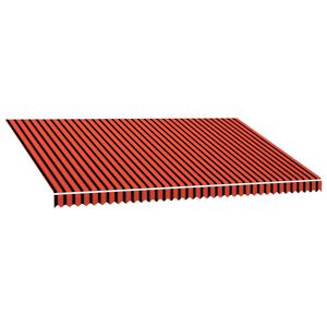 vidaXL markīzes jumts, oranžs ar brūnu, 5x3 m
