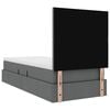 vidaXL Gulta ar uzglabā&scaron;anas vietu un matraci Tum&scaron;i pelēks 90 x 190 cm