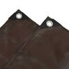 vidaXL Tarps 650g / m&sup2; Brūna 3 x 5 m Audekls ar PVC pārklājumu