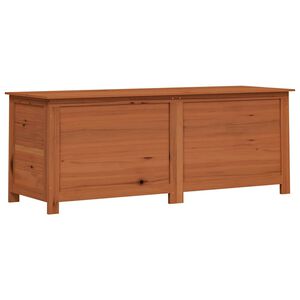 vidaXL dārza spilvenu kaste, brūna, 150x50x56 cm, egles masīvkoks