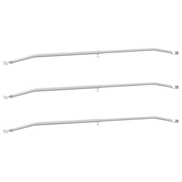 vidaXL Tarpaulīna kron&scaron;teins piekabēm 3 pcs Sudraba 100-145 cm