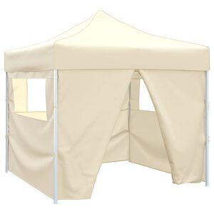 vidaXL Balles telts 291 x 291 x 315 cm Krēmkrāsa Oksforda audums