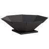 vidaXL Uguns bedre Melns 50 x 50 x 15,5 cm Tērauds