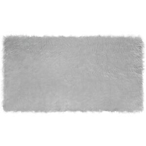 vidaXL Mākslīgās aitādas paklājs TAFALLA Pelēka 60 x 110 cm Poliesters