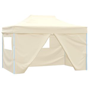 vidaXL Balles telts 280 x 410 x 315 cm Krēmkrāsa Oksforda audums