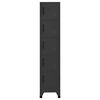 vidaXL ģērbtuves skapis, antracītpelēks, 38x40x180 cm, tērauds