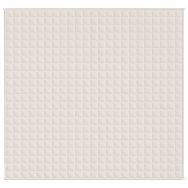 vidaXL smaguma sega, gai&scaron;as krēmkrāsas, 220x240 cm, 11 kg, audums