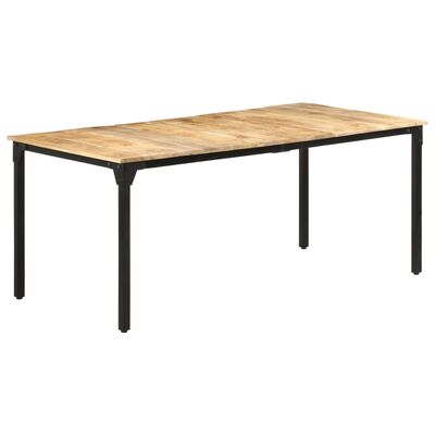 vidaXL virtuves galds, 180x90x76 cm, neapstrādāts mango koks
