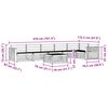vidaXL Āra dīvānu komplekts 7 pcs Dabiska Cietā akācijas koks