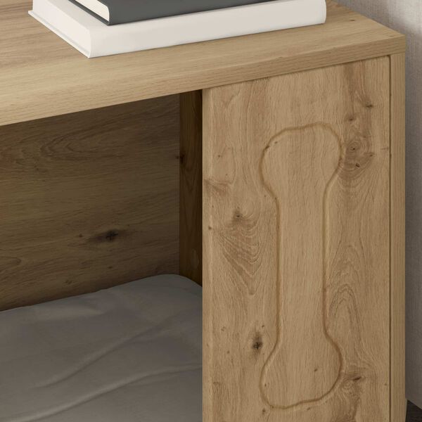 vidaXL Suņu māja Mākslīgā ozola 44 x 42 x 49 cm Inženierijas koks