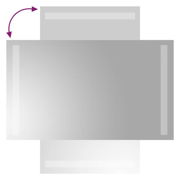 vidaXL vannasistabas spogulis ar LED, 30x50 cm