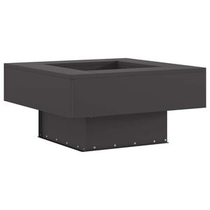 vidaXL Uguns bļoda Melna 60 x 60 x 30 cm Novecināts tērauds