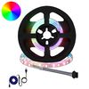 vidaXL LED stripa 12 gab. Melna un caurredzama Vara un plastmasa