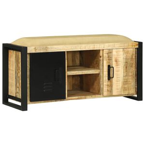 vidaXL Solā līdz skapim Brūna 100 x 35 x 50 cm Mango masīvkoks