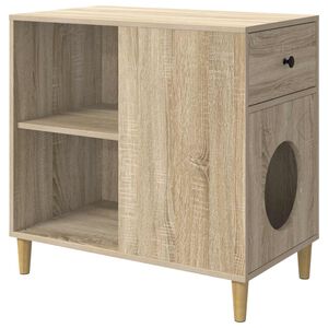 vidaXL Kaķu māja Sonoma 72 x 42,5 x 70 cm Inženierijas koks