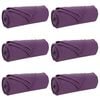 vidaXL Pledu segas 6 gab. Violeta 200 x 150 cm 2.61 Flīss