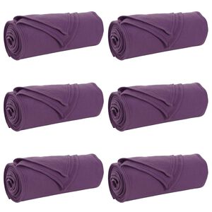 vidaXL Pledu segas 6 gab. Violeta 200 x 150 cm 2.61 kg Flīss