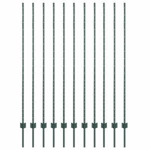 vidaXL Iegultais žogs 11 gab. Zaļa 200 cm