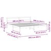 vidaXL Gultas rāmis Vaks brūns 200 x 200 cm Ciets priedes koks