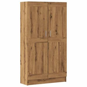 vidaXL grāmatu plaukts, koka krāsa, 82,5x30,5x150cm, inženierijas koks