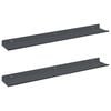 vidaXL Peldējo&scaron;ais plaukts 2 pcs Antracīts 60 x 8,5 x 2,5 cm Tērauds