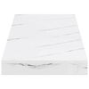 vidaXL Sienas plaukts 4 pcs Balts marmors 50 x 23 x 4 cm