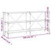 vidaXL konsoles galdiņš, ozola krāsa, 160x30x75 cm, inženierijas koks