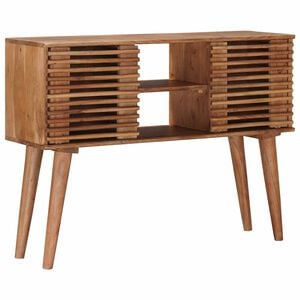 vidaXL Rokām darināts galdiņ&scaron; Teak brūns 100 x 30 x 75 cm