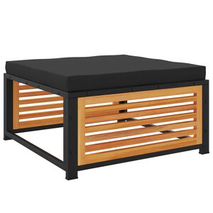 vidaXL dārza soliņ&scaron; ar spilvenu, 68x68x30 cm, akācijas masīvkoks