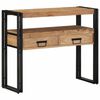 vidaXL Konsoles galds Brūna 90 x 33 x 75 cm Cietā akācijas koks